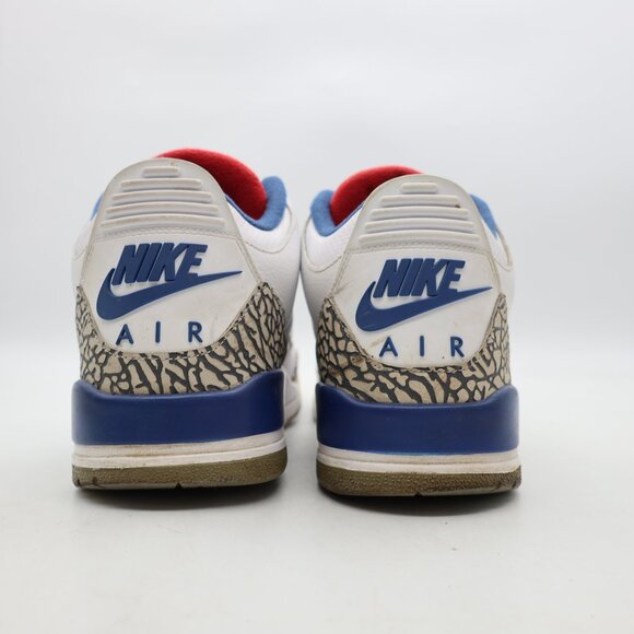 Nike Air Jordan 3 Retro OG Mid True Blue 2016 Men's US Size 10.5 Sneakers - Picture 5 of 12